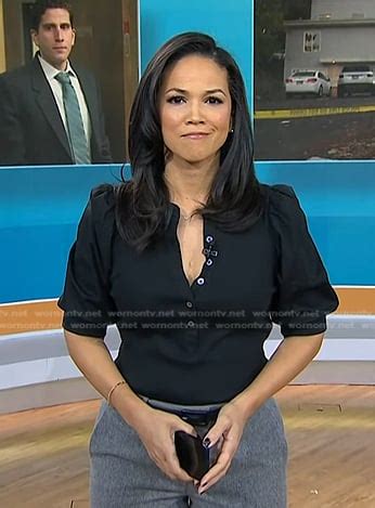 WornOnTV: Laura’s black puff sleeve top on Today | Laura Jarrett ...