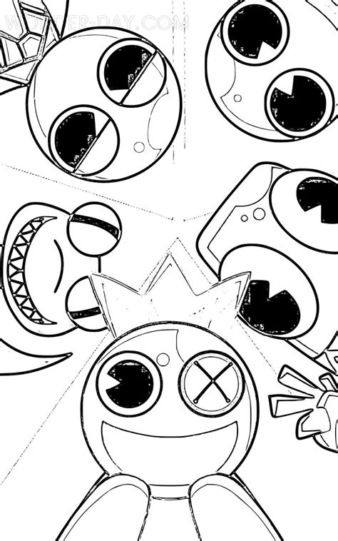 Раскраски Радужные друзья | Распечатать бесплатно (35 штук)