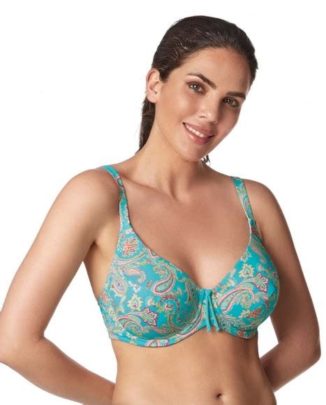 Top Bikini Reductor Con Aros Estampado Good Vibes Bikini Bikini