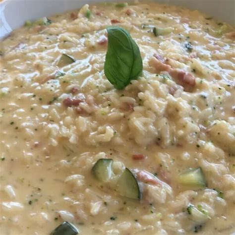 RISOTTO Aux Lardons Courgette Et Brocolis Recette I Cook In Guy