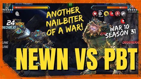 As Close As It Gets Newn Vs Pbt Alliance War Season Youtube