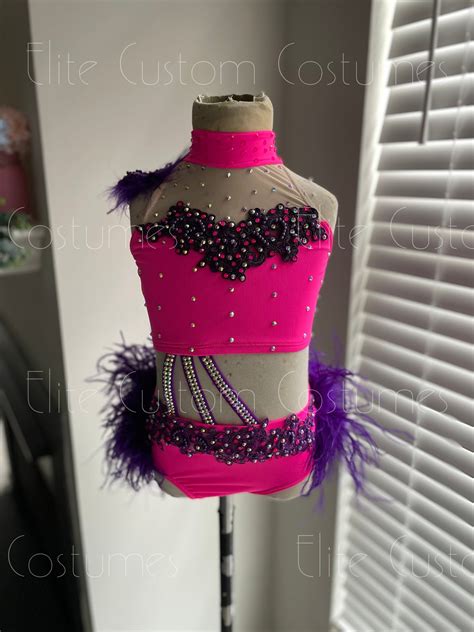 Custom Dance Costume Sassy Jazz Musical Theater 2 Pc. Belly Straps ...