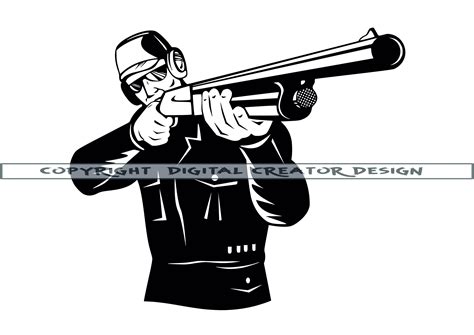 Skeet Shooting SVG Trapshooting SVG Hunting SVG Clipart Etsy