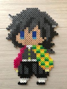 23 idées de Pixel art demon slayer perles hama perle a repasser