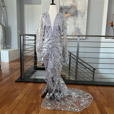 Nbd Dresses Nwt X By Nbd Ice Melts Gown In Silver Poshmark