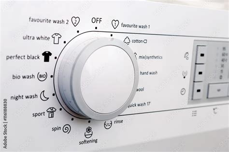 Washing machine control panel Stock Photo | Adobe Stock