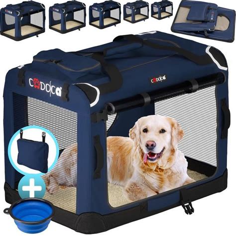 Cadoca Cage De Transport M Pour Animaux Chien Chat Rongeur Respirant