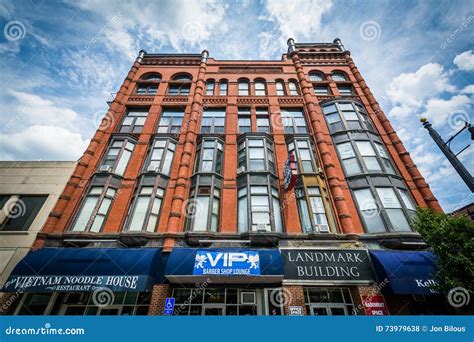 Old Brick Building In Downtown Nashua New Hampshire Editorial Stock