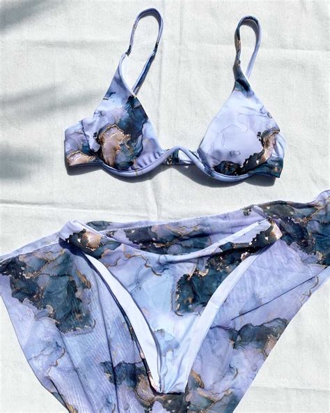 Marble Bikini Set Line Shopping