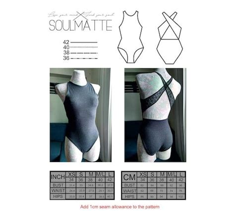 Balerina Style Leotard Pattern Swimsuit Pattern PDF Instant Etsy