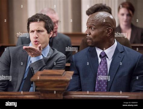 Brooklyn Nine Nine From Left Andy Samberg Terry Crews Jake And Sophia Season 2 Ep