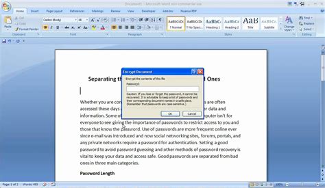 How To Set Up Or Remove A Password In Microsoft Word Youtube