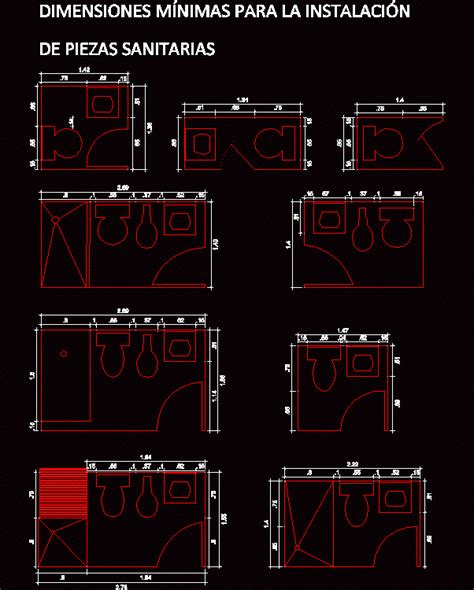 Installation Of Sanitary Parts DWG Block For AutoCAD Designs CAD