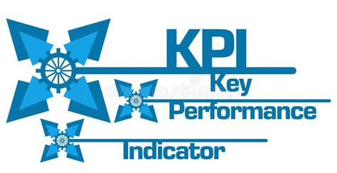 Kpi Indicador De Rendimiento De Clave Azul Formas Básicas Texto