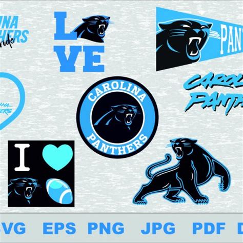 Carolina Panthers Svg Logo Silhouette Studio Transfer Iron On Cut File