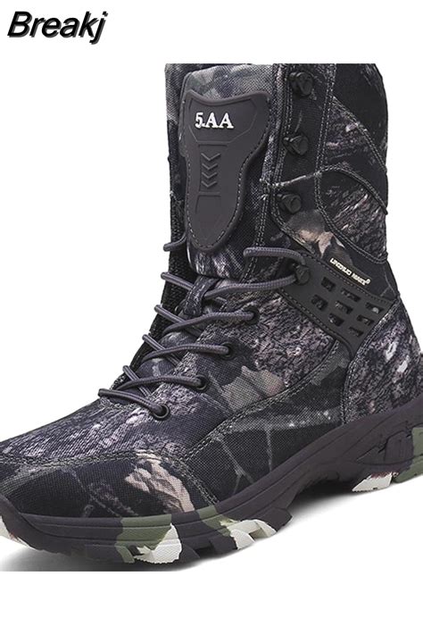 Breakj Waterproof Men Tactical Military Boots Desert Boots Hiking ...