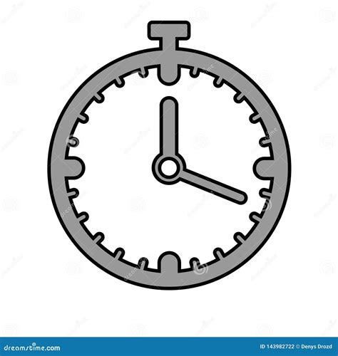 Icono Del Vector Del Cron Metro Icono Del Reloj Ejemplo Del Icono Del