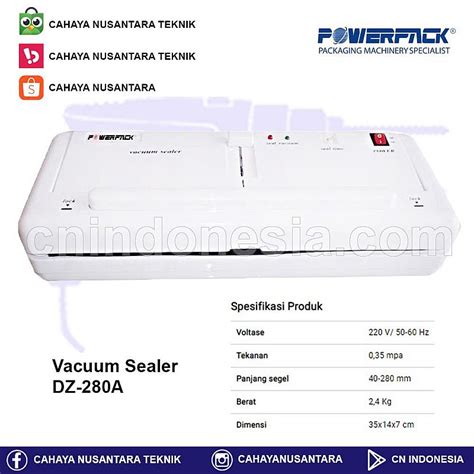 Home Industri / Home Appliances » POWERPACK » Vacuum Sealer / Mesin ...