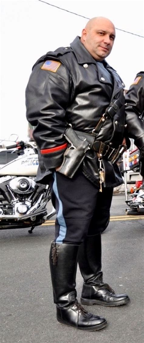 Police Motorcycle Leather Jacket