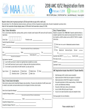 Fillable Online Maa Amc Registration Form A February