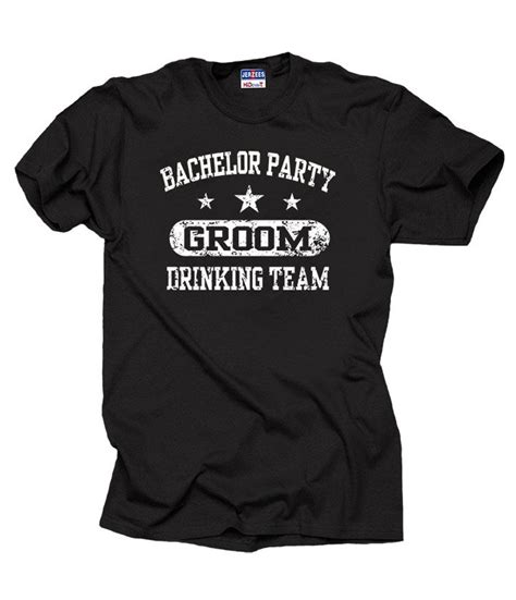 Bachelor Party Groom Drinking Team T Shirt Wedding Tee Shirt Etsy