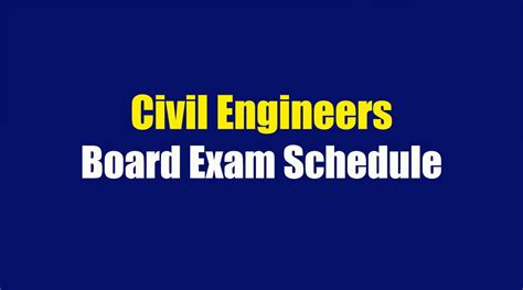 2024 Civil Engineers Board Exam Schedule Escape Manila