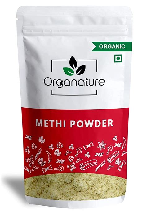 Organature Organic Methi Powder USDA Certified Dried Fenugreek Powder