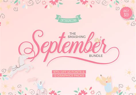 The Smashing September Fonts And Graphics Bundle - Graphicsfuel