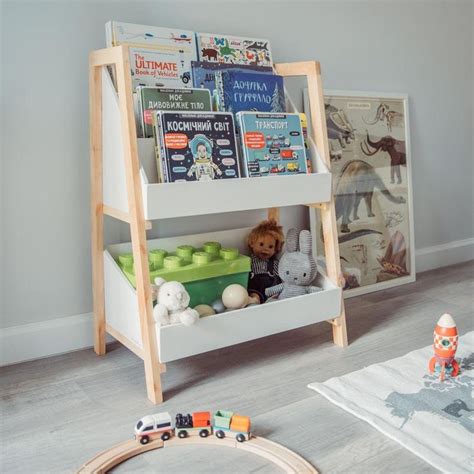 Стеллаж для книг, напольная деревянная полка ручной работы от мастера ...