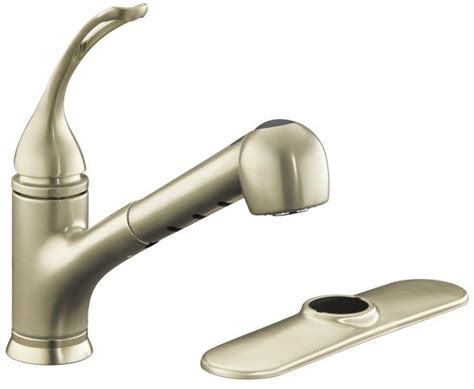 Kohler Coralais K 15160 L Bn Vibrant Brushed Nickel Single Control Pullout Spray Kitchen Sink