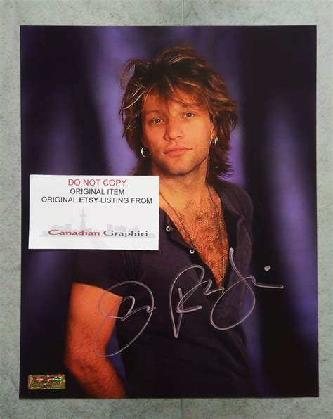 Jon Bon Jovi Hand Signed Autograph 8x10 Photo COA Etsy