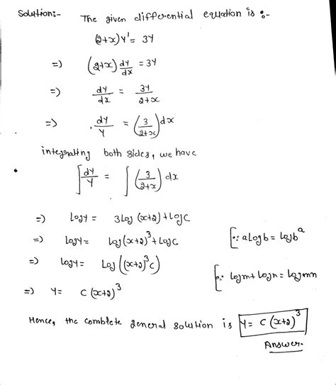 Solved 5 8 Points Use Separation Of Variables To Find The