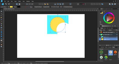 How To Boolean Add Or Subtract Shapes In Affinity Designer Graphic