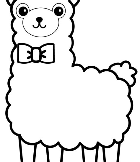 Cute Alpaca Drawing | Free download on ClipArtMag