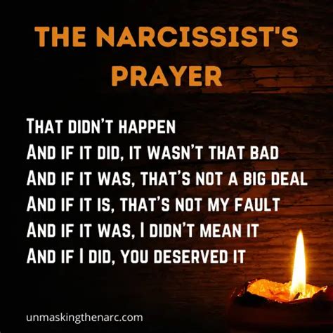 The Narcissist S Prayer Sorry Not Sorry Unmasking The Narc