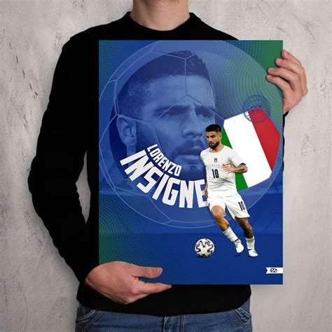 Lorenzo Insigne Italy National Team / Euro 2020 / Italian | Etsy