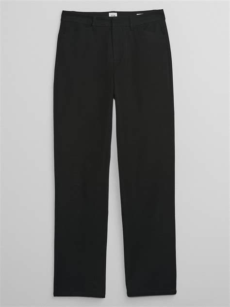 Mid Rise Straight Leg Pants In Bi Stretch Gap Factory