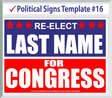 Political Signs Templates