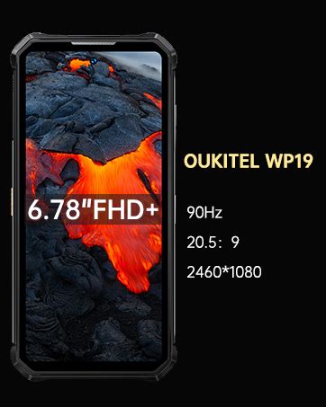 21000mAh OUKITEL WP19 Movil Resistente 8GB 256GB 6 78 FHD 90Hz