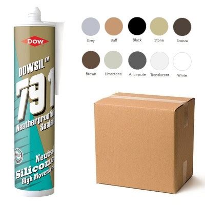 Dow Corning Dowsil Lm Coloured Silicone Sealant Box Of