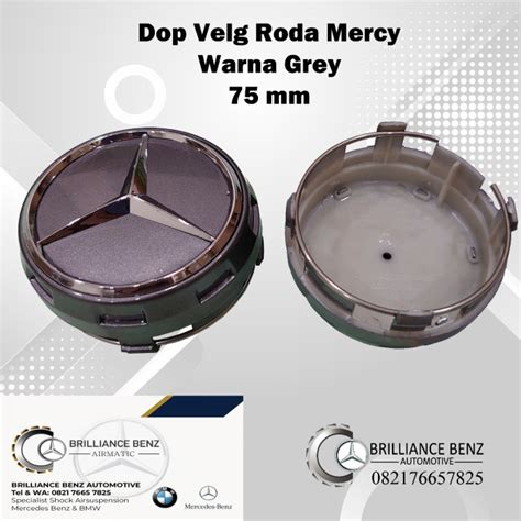 Jual Dop Velg Roda Emblem Mm Grey Mercedes Benz Tutup Velg Roda