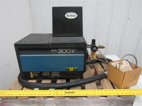 Nordson V Hot Melter Adhesive Applicator W Hose Nozzle Bullseye Industrial Sales