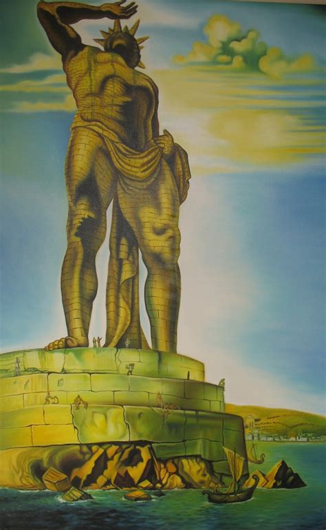 Salvador Dali S Colossus Of Rhodes Artist Mariela Malone Salvador