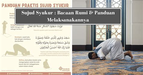 Sujud Syukur : Bacaan Rumi & Panduan Melaksanakannya