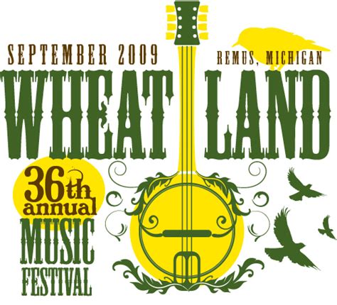 36th Annual Wheatland Music Festival t-shirt on Behance