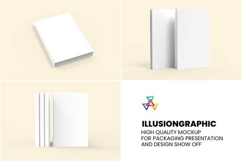 Hardcover Book Mockup 6x9 Inch 7 Views By Illusiongraphic Thehungryjpeg