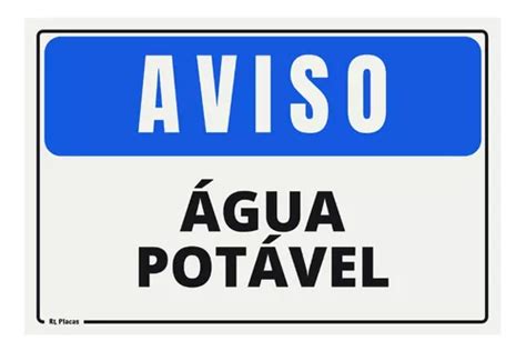 Placa Aviso Gua Pot Vel X Cm Mercadolivre