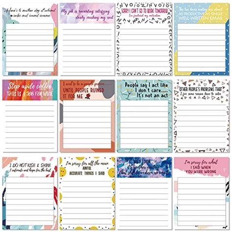 Funny Notepads With Sayings Sticky Funny Office Supplies To Do List