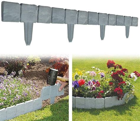 Arrives By Fri Mar Buy Stone Effect Plastic Palisade Fence Garden