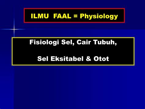 Ppt Physiology Of Cell Body Fluids Excitable Tissue Muscle